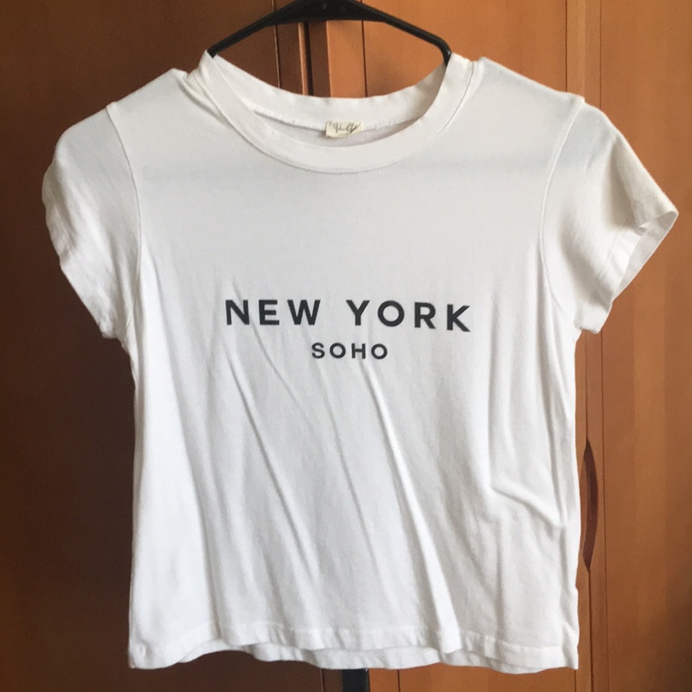 Brandy Melville New York Soho Crop Tee